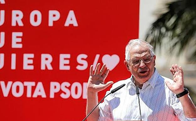 El cabeza de lista del PSOE a las elecciones europeas, Josep Borrell.