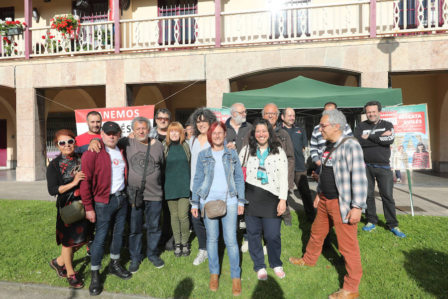 Foto de la candidatura de Ganemos Avilés.