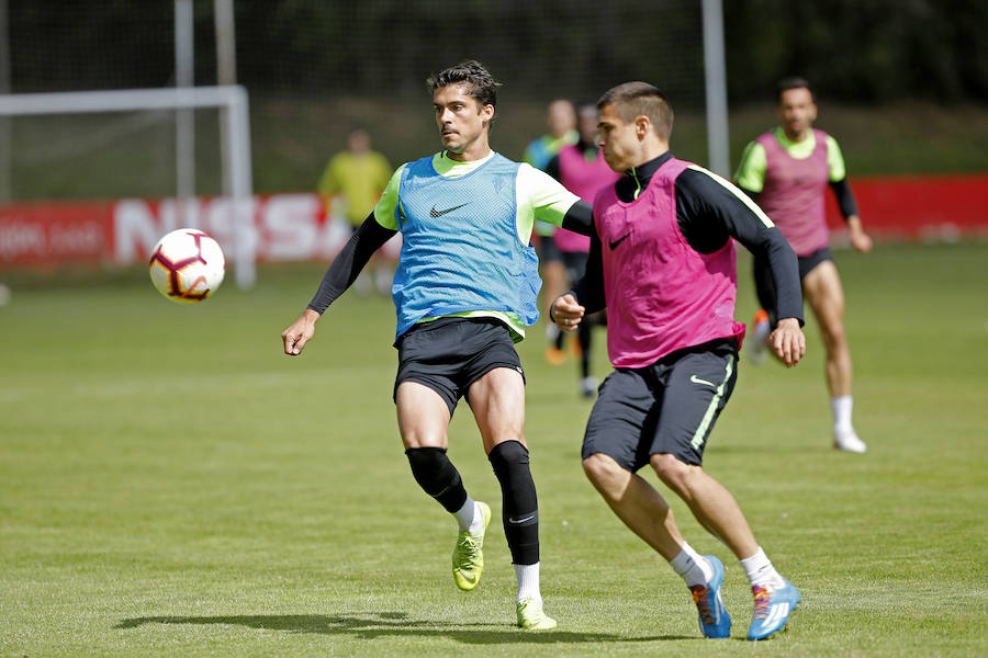 El conjunto rojiblanco se prepara para el último choque de la temporada ante el Cádiz. 