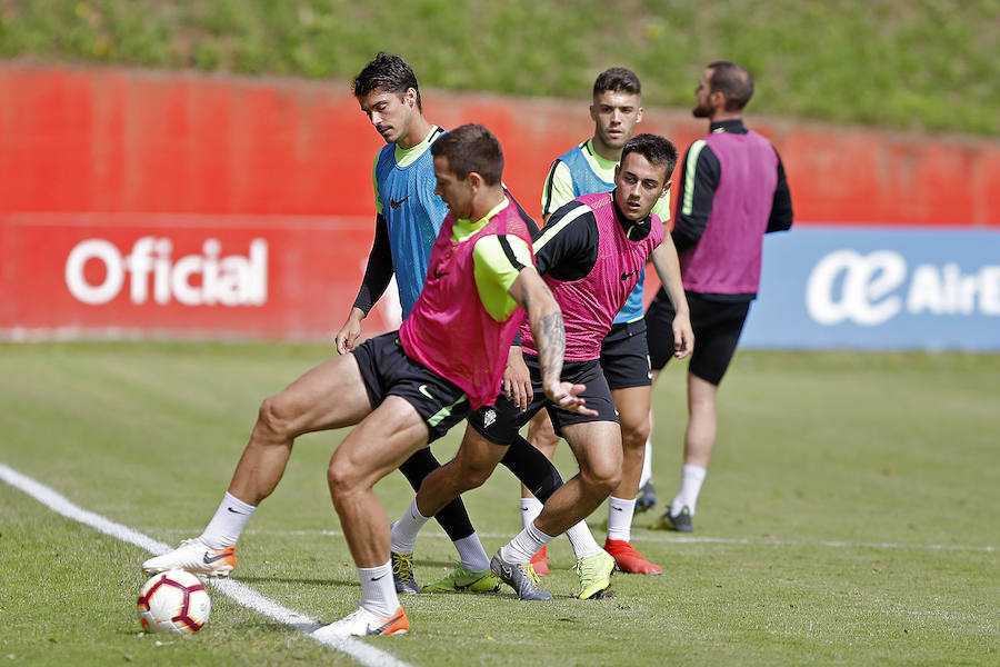 El conjunto rojiblanco se prepara para el último choque de la temporada ante el Cádiz. 