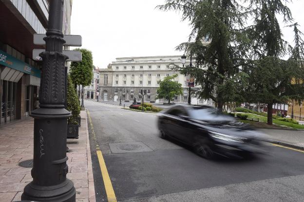 El lugar del atropello mortal, en la calle Argüelles. 