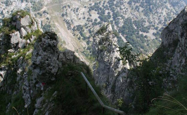 La Canal de las Tejucas, en los Picos de Europa.