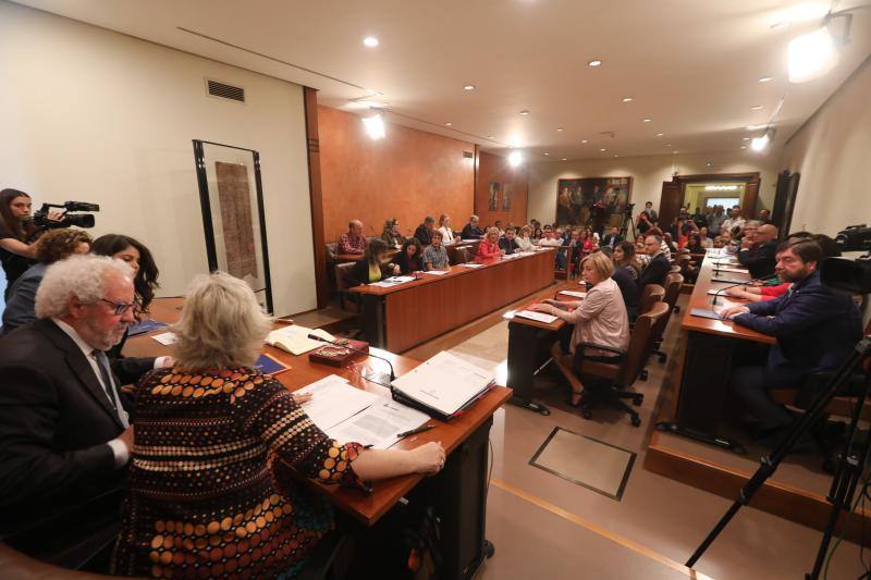 La alcaldesa revalida su cargo en un pleno en el que todos los grupos mostraron su disposición a trabajar por la ciudad.