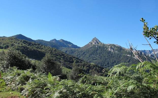 Vista desde Les Bedules hacia el Sur, picos Collau el Zorro y Recuencu.