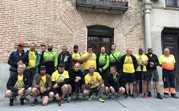 Los trabajadores de Alcoa siguen su camino hacia Madrid. En esta novena recorrerán el trayecto entre Arévalo y Sanchidrián. 