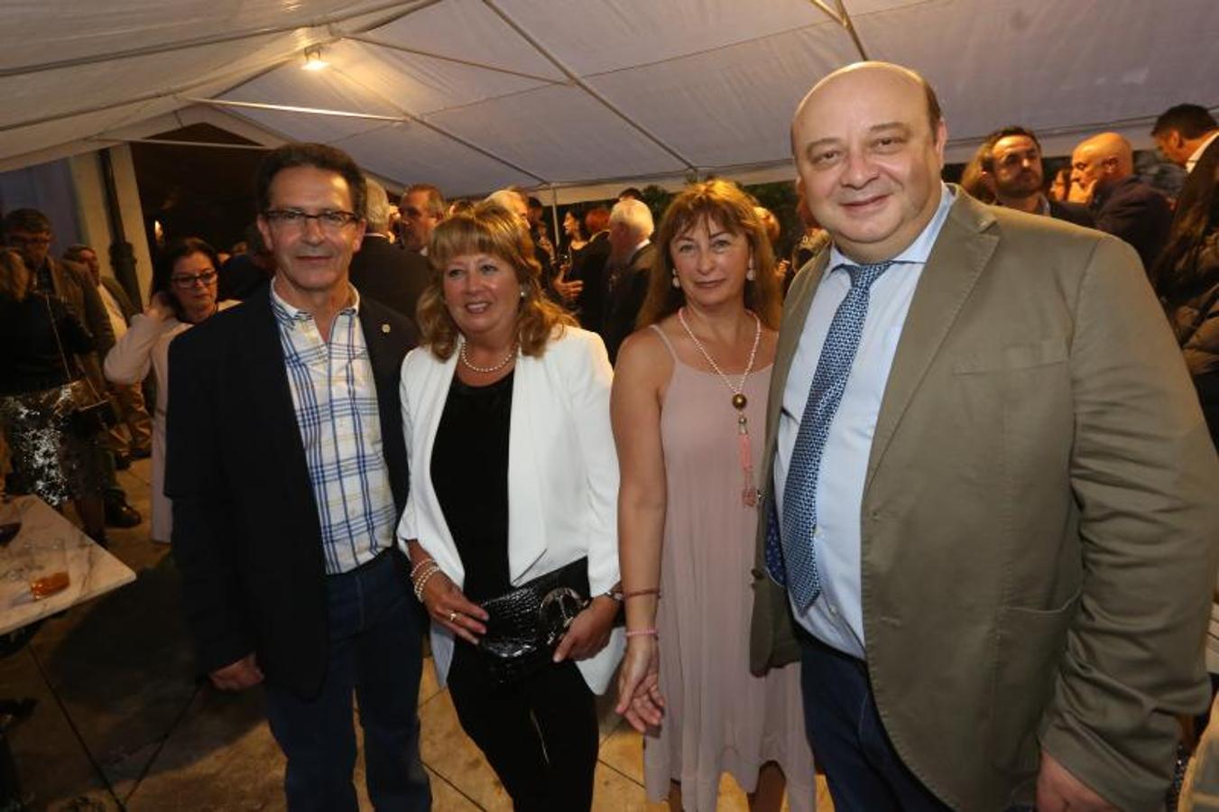 Juan Luis Casas, María Ángeles Álvarez, Marga Sánchez y José Manuel Carreira, del Festival Intercéltico.