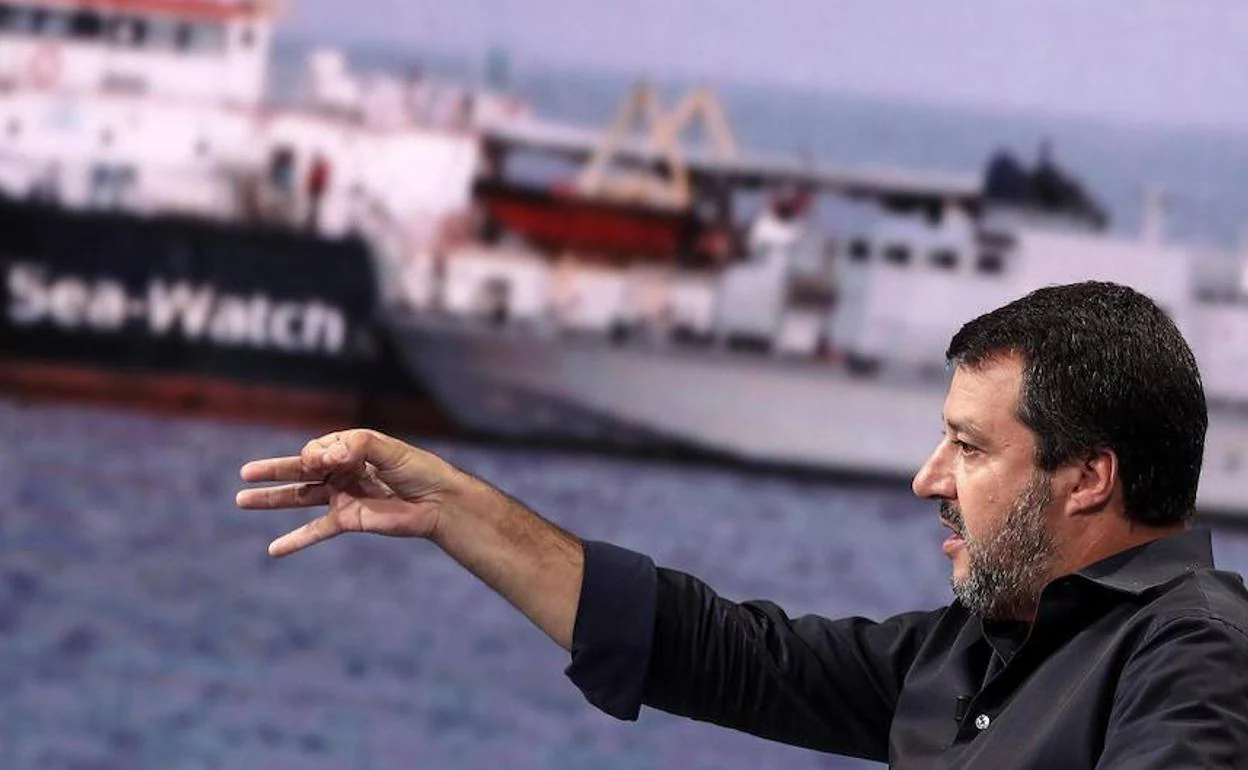 El viceprimer ministro y ministro del Interior italiano, Matteo Salvini. 