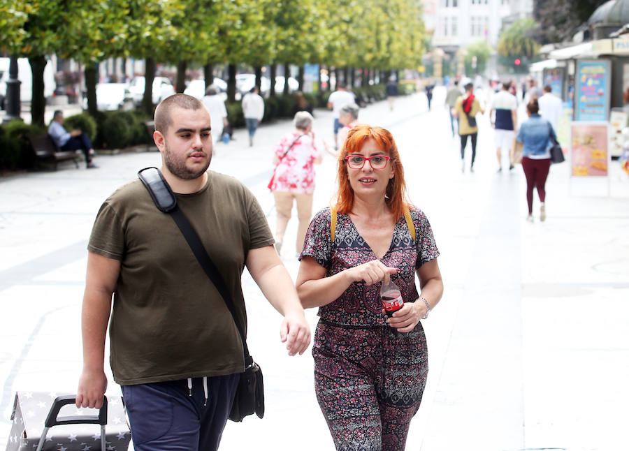 Oviedo rebasó hoy los 25 grados.