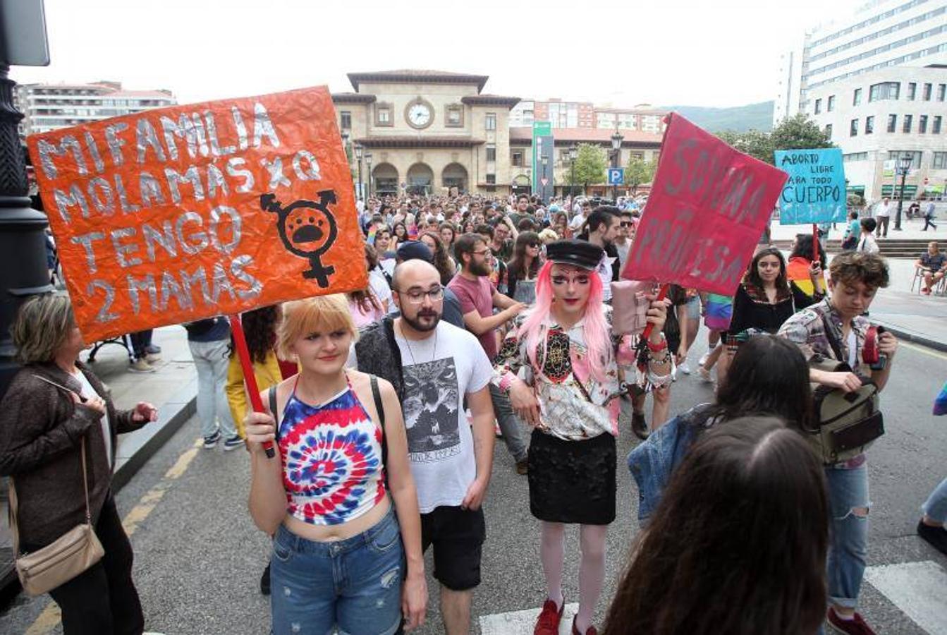 Cientos de personas participaron ayer en los distintos actos celebrados en Asturias con motivo del Día del Orgullo Gay. En Oviedo reivindicaron en una marcha un 'Orgullo Crítico' y a favor de la diversidad sexual.