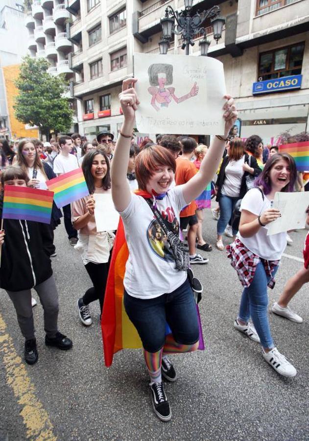 Cientos de personas participaron ayer en los distintos actos celebrados en Asturias con motivo del Día del Orgullo Gay. En Oviedo reivindicaron en una marcha un 'Orgullo Crítico' y a favor de la diversidad sexual.