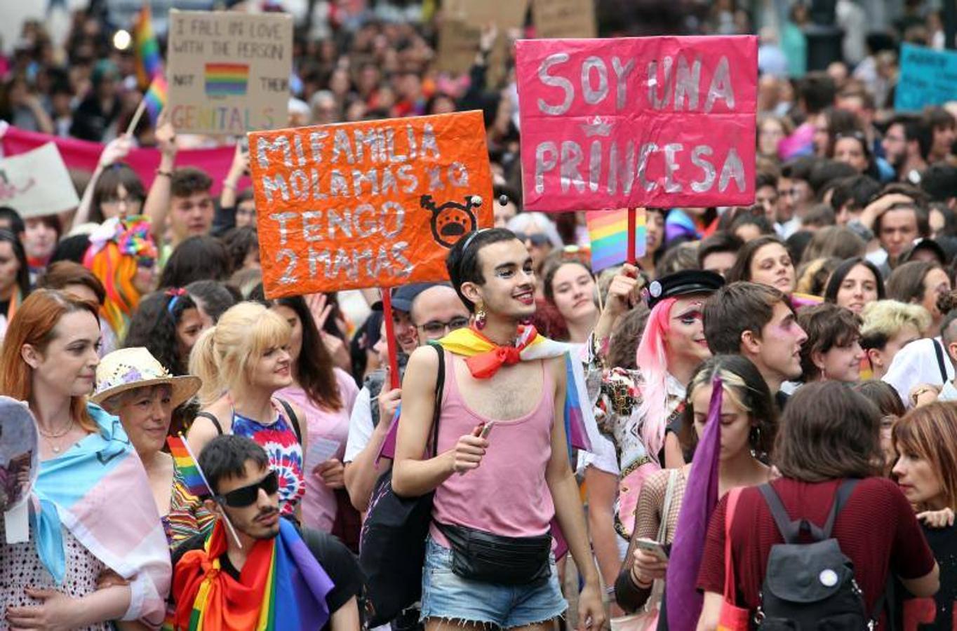 Cientos de personas participaron ayer en los distintos actos celebrados en Asturias con motivo del Día del Orgullo Gay. En Oviedo reivindicaron en una marcha un 'Orgullo Crítico' y a favor de la diversidad sexual.