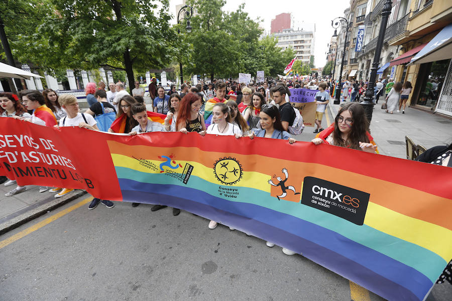 La ciudad acogió este sábado un multitudinario y colorido desfile en defensa de los derechos del colectivo LGTB