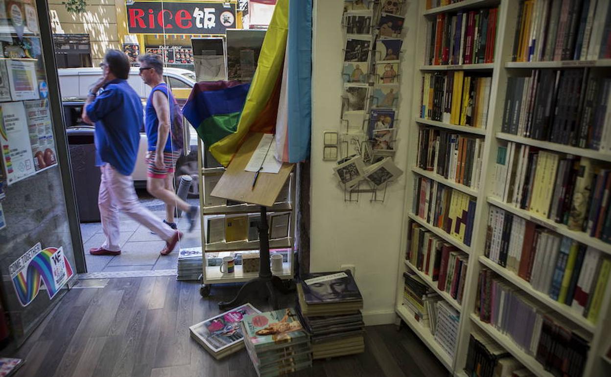 Una librería en el barrio de Chueca.