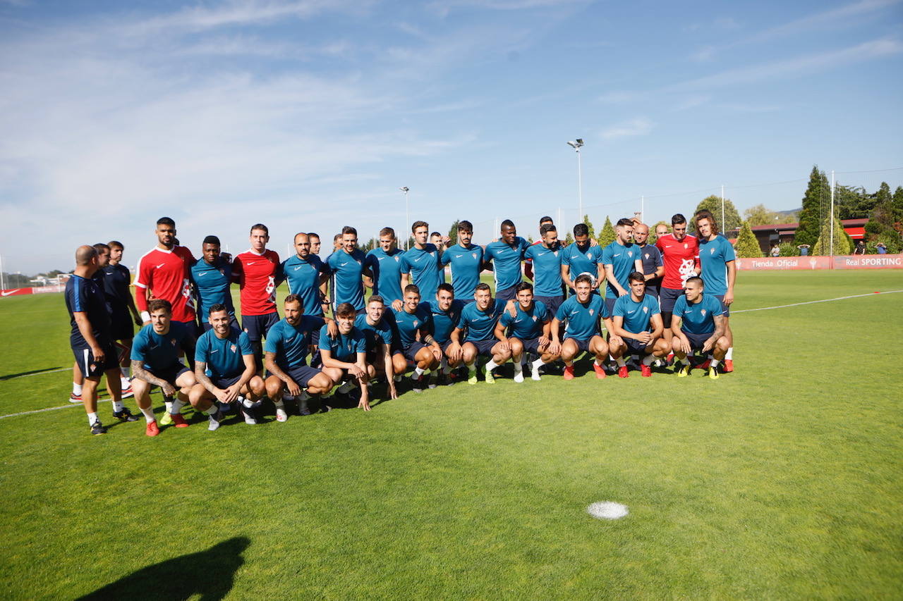Fotos: Primer entrenamiento de la temporada del Sporting