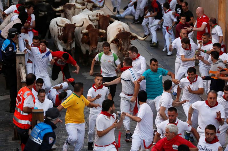 Fotos: Emocionante encierro de los toros de Victoriano del Río