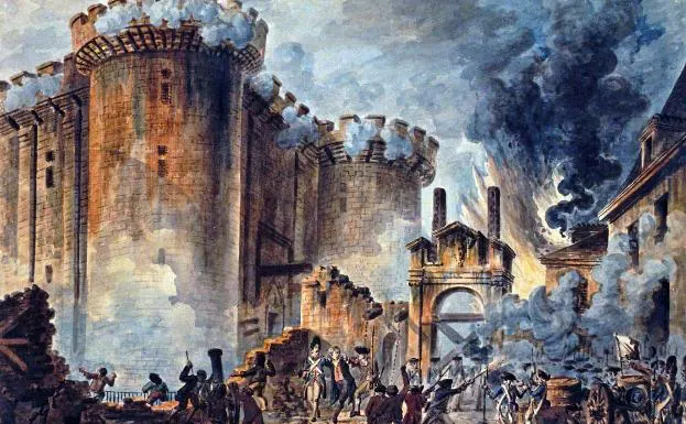 'La toma de la Bastilla', pintura del artista francés Jean-Pierre Houël.