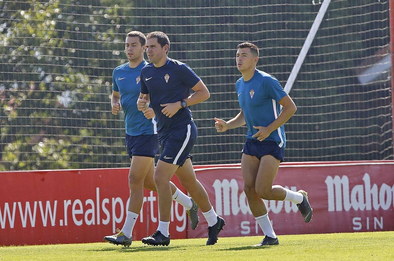 El Sporting inició la segunda semana de la pretemporada en Mareo 