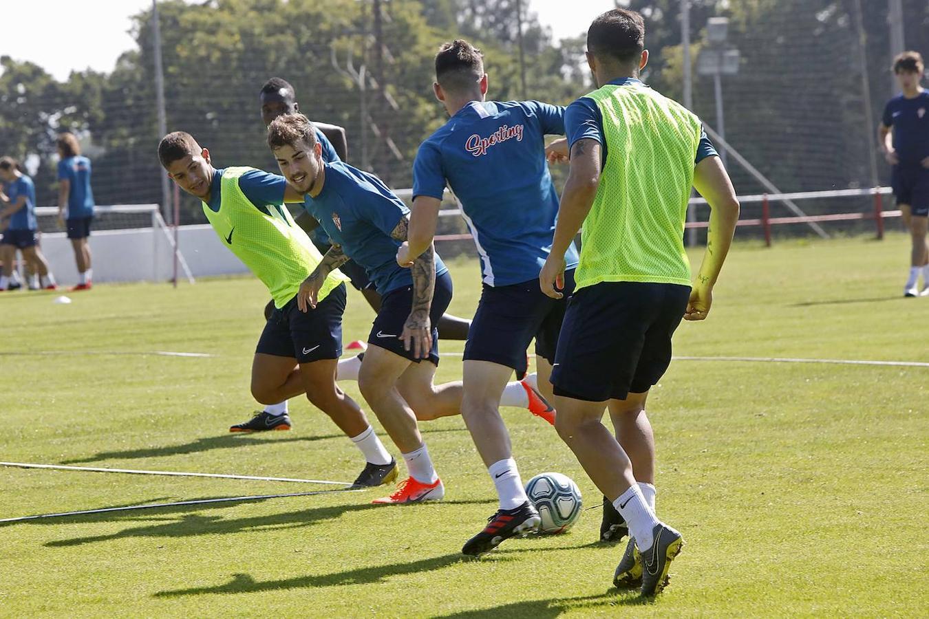 El Sporting inició la segunda semana de la pretemporada en Mareo 