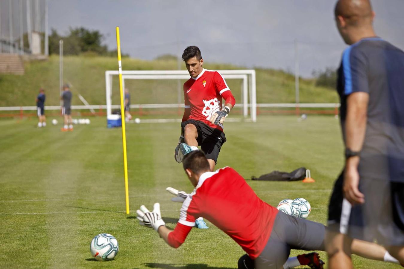 El Sporting inició la segunda semana de la pretemporada en Mareo 