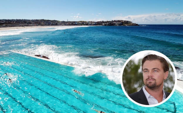 BONDI BEACH. Hasta Australia se va el actor Leonardo DiCaprio -en la imagen- para pasar sus vacaciones. Es normal verle disfrutar de Bondi Beach.