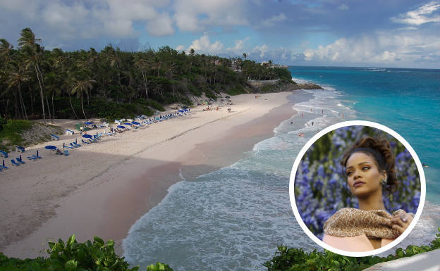 CRANE BEACH. La cantante Rihanna elige la isla que le vio nacer, Barbados, para disfrutar del descanso. Este pequeño paraíso que mira a un lado hacia el mar Caribe y a otro hacia el Atlántico cuenta con aguas de color turquesa y fondos coralinos.