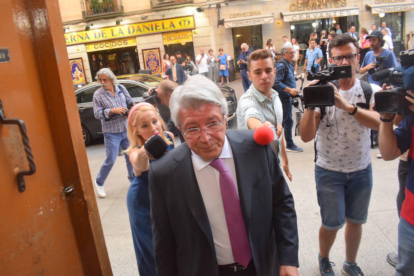 El productor y presidente del Atlético de Madrid, Enrique Cerezo.