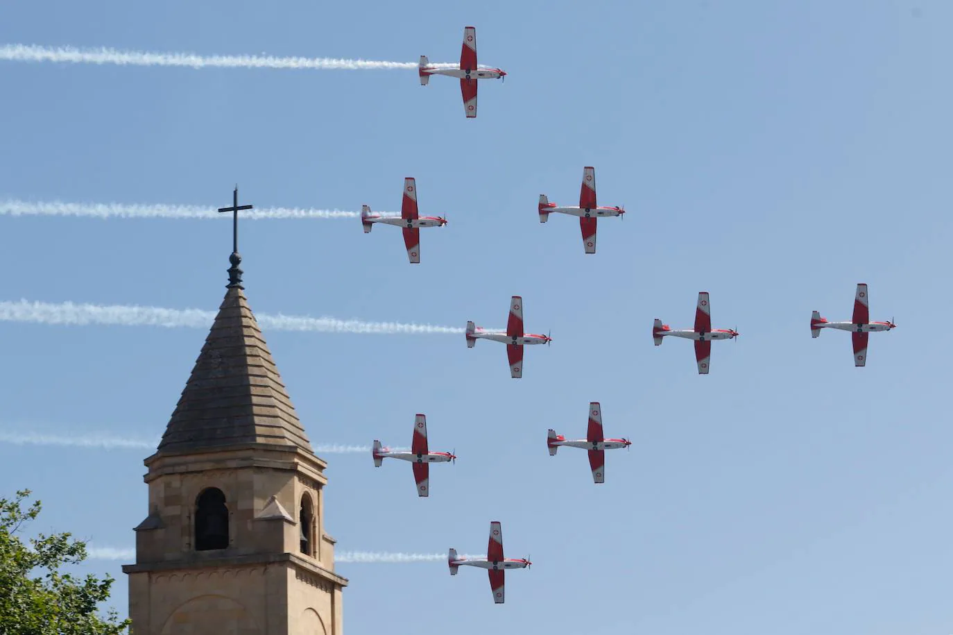 La Patrulla PC-7 de la fuerza aérea suiza es una de las novedades del Festival Aéreo que se celebrará el 21 de julio