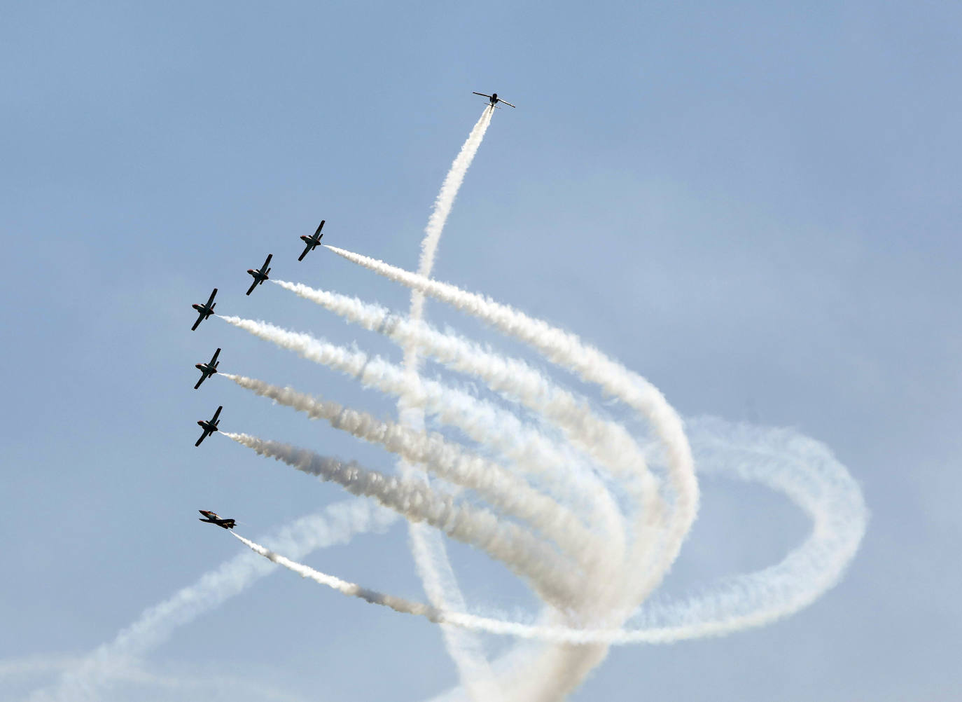 La Patrulla PC-7 de la fuerza aérea suiza es una de las novedades del Festival Aéreo que se celebrará el 21 de julio