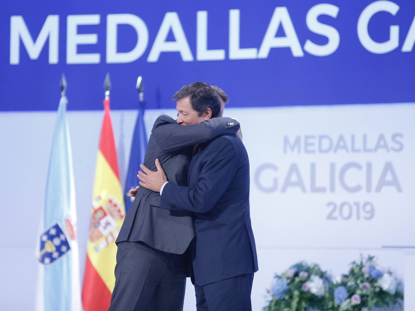 El expresidente del Principado Javier Fernández fue homenajeado este mediodía en Galicia por el gobierno de Núñez Feijóo.