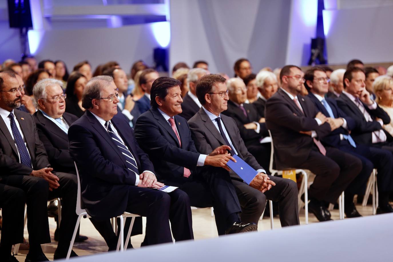 El expresidente del Principado Javier Fernández fue homenajeado este mediodía en Galicia por el gobierno de Núñez Feijóo.