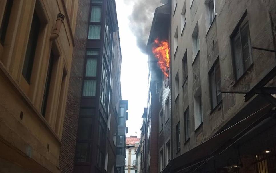 Momento en el que se produjo la explosión. 