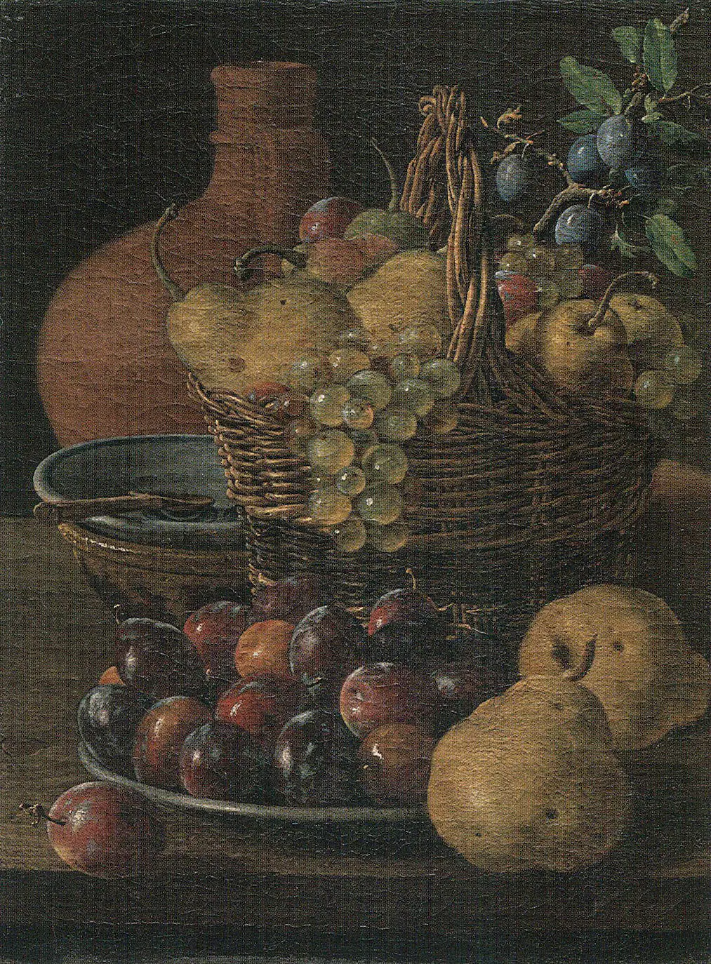 ‘Naturaleza muerta con frutas y cacharros’, ca. 1770, óleo de Luis Egidio Meléndez.