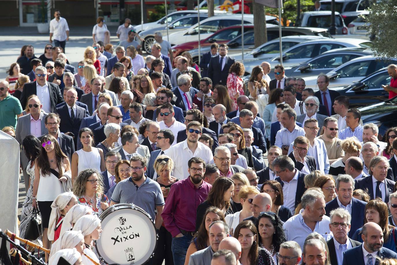 La ministra de Sanidad, Consumo y Bienestar Social, María Luisa Carcedo, ha inaugurado la 63 Feria de Muestras de Asturias, que se celebra en el recinto Luis Adaro de Gijón. Participaron en el acto, además, el presidente del Principado, Adrián Barbón; la alcaldesa de Gijón, Ana González, y el presidente de la Cámara de Comercio de Gijón, Félix Baragaño.