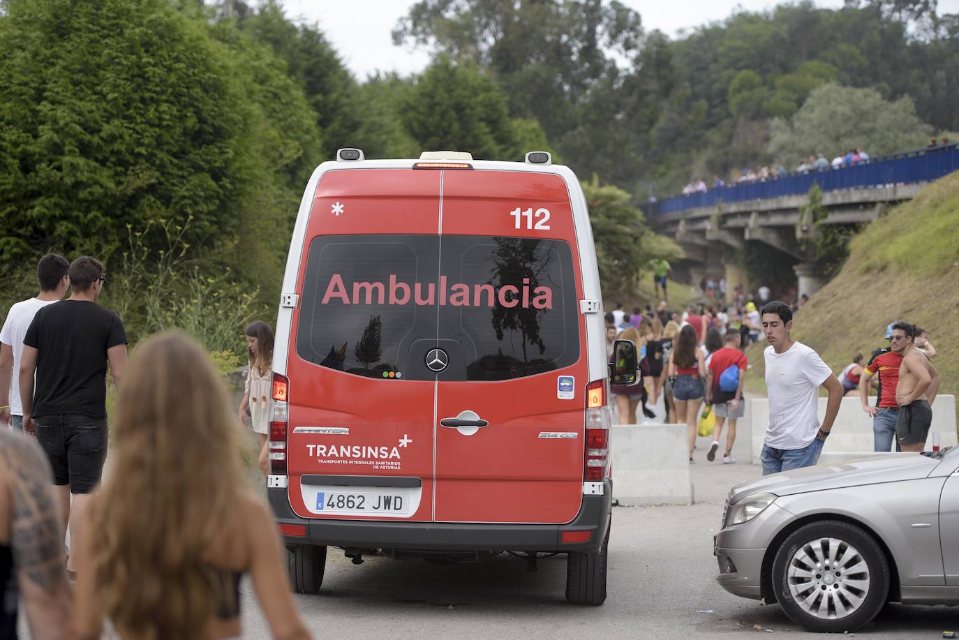 Doscientos efectivos trabajaron para asegurar la integridad de las más de 40.000 personas que se acercaron al prau Salcéu este domingo