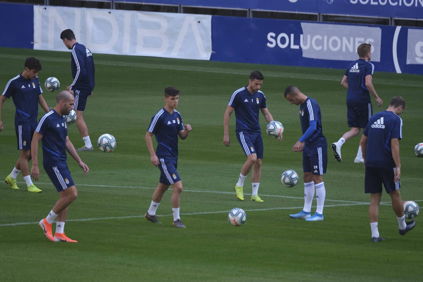 Fotos: Entrenamiento del Real Oviedo (22/08/19)