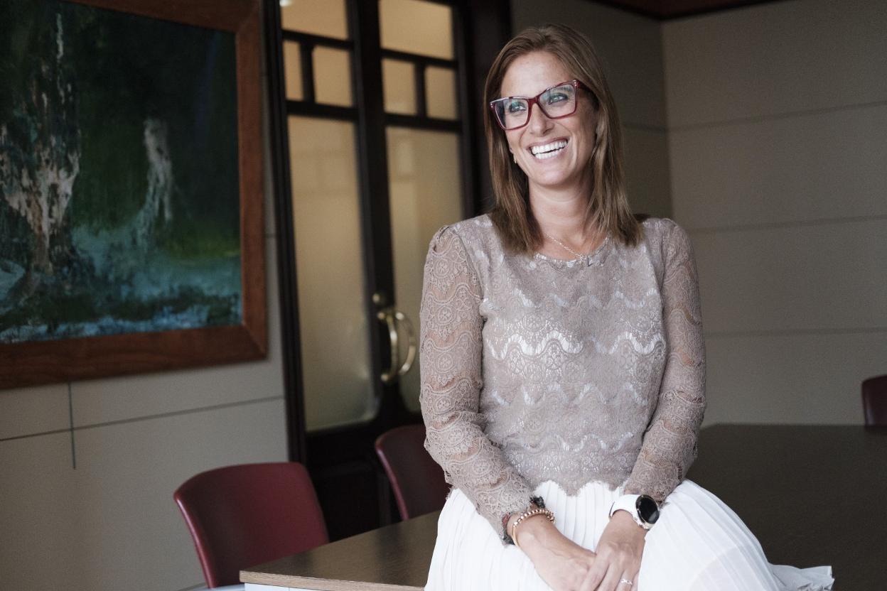 Lara Martínez, en la Casa de la Palmera. 