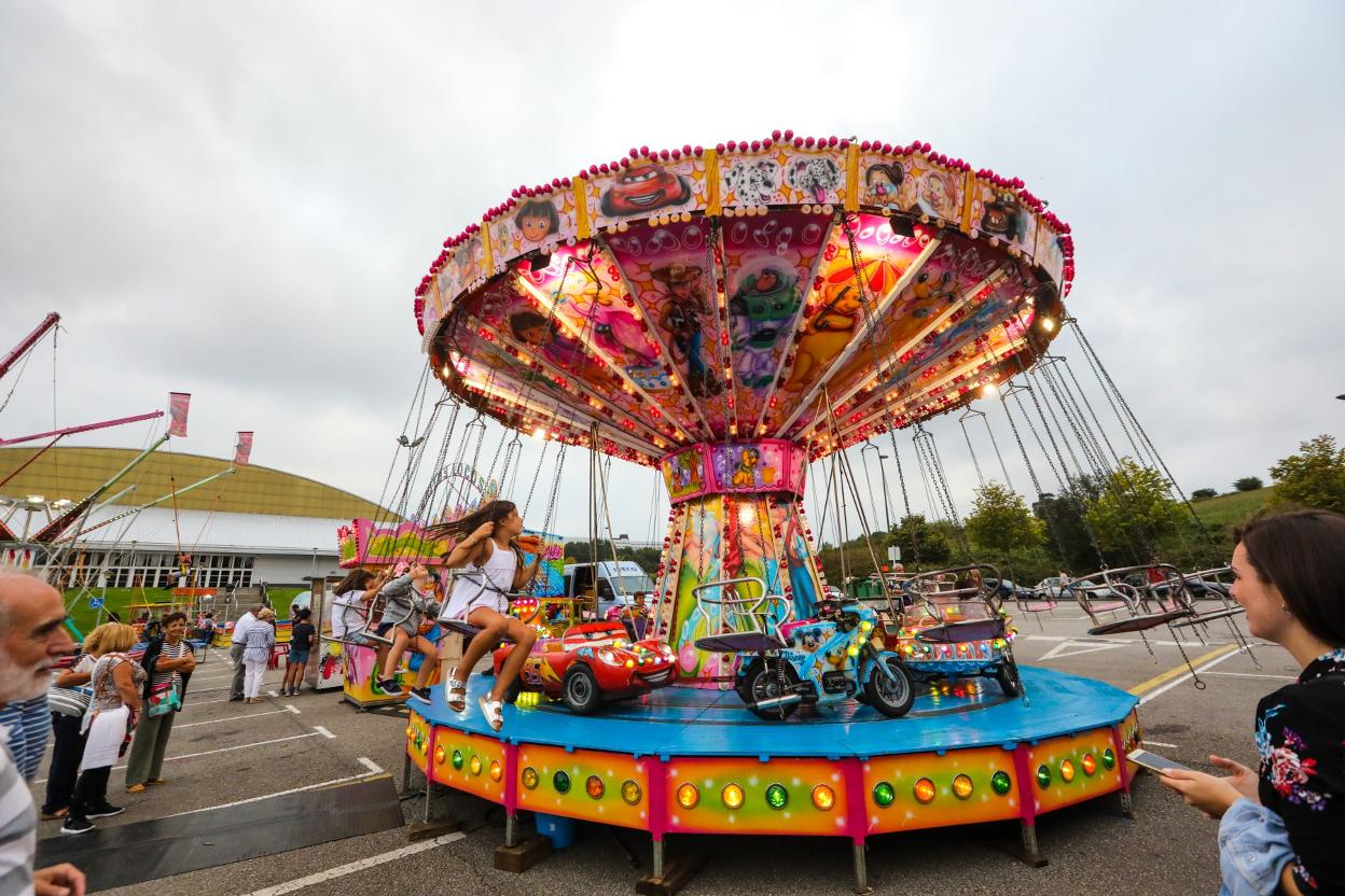 El tiovivo, en las pasadas fiestas de San Agustín. 