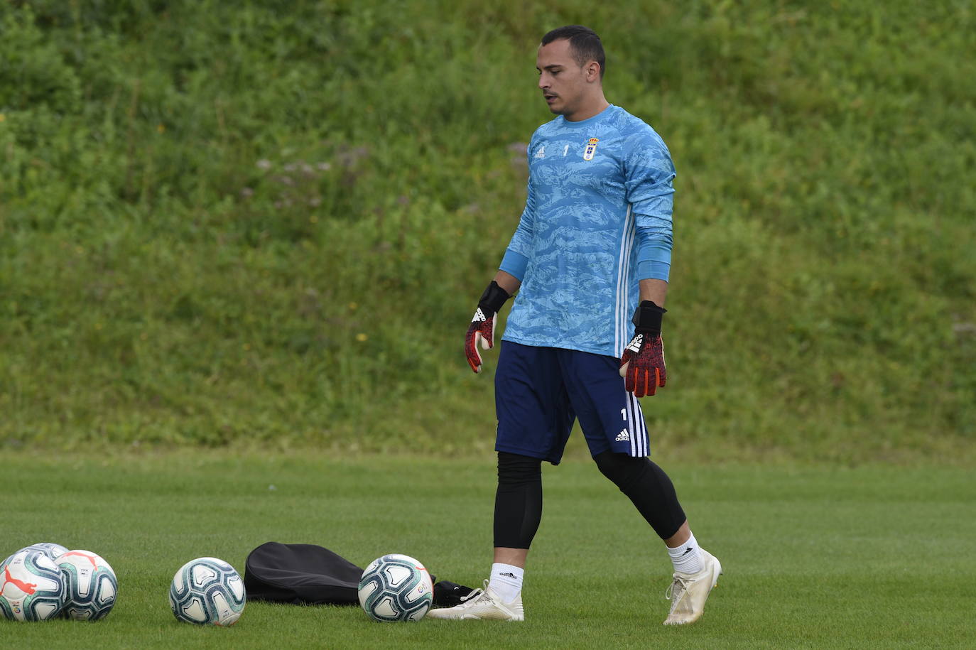 Entrenamiento del Real Oviedo (11/09/2019).