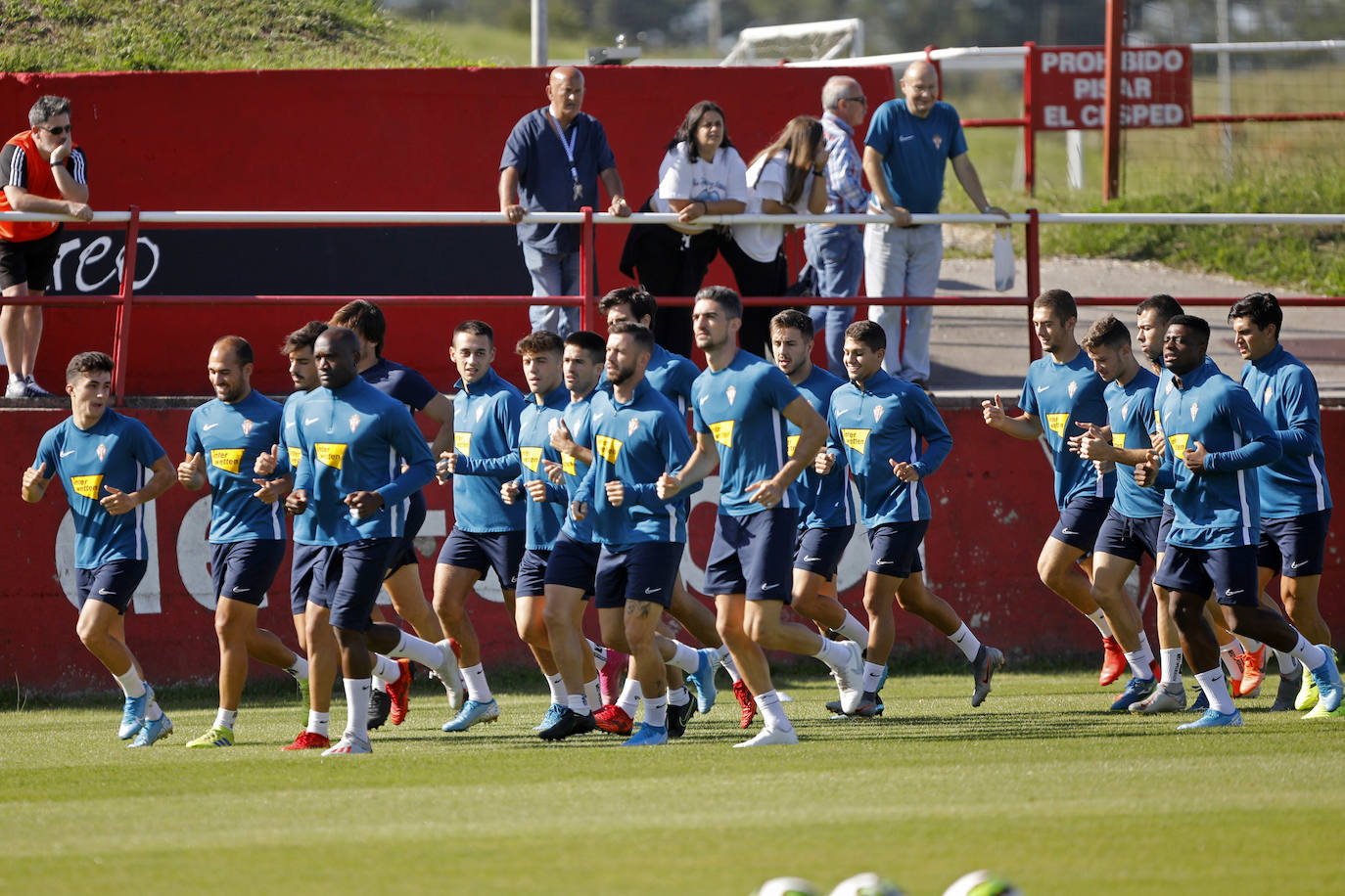 Los rojiblancos preparan su partido del domingo ante el Depor (21 horas. El Molinón)