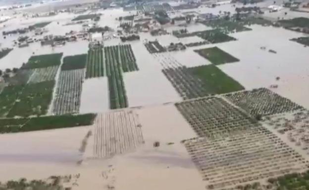 Las catastróficas inundaciones en el Levante, vistas desde el aire