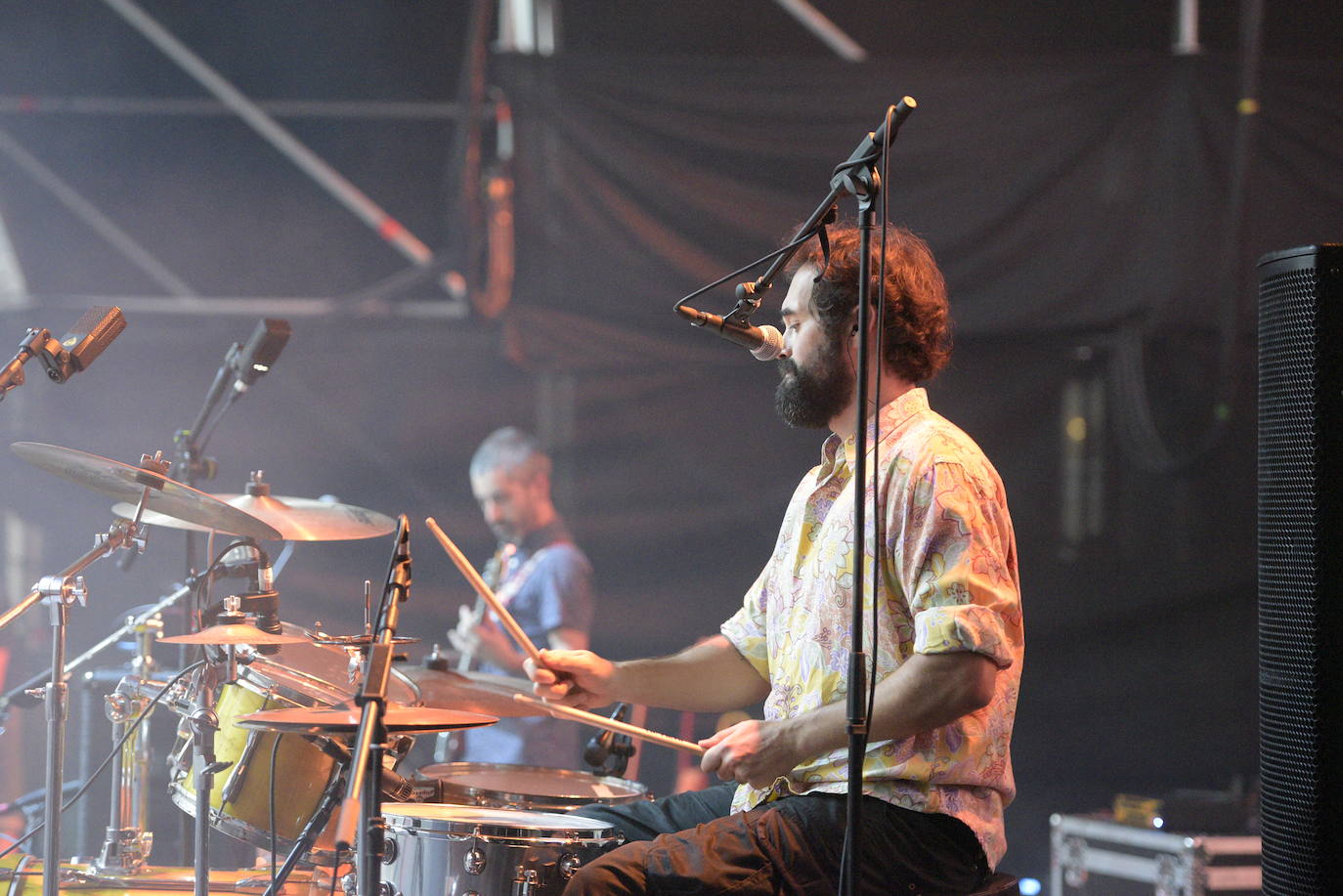 La banda actuó en el escenario de las fiestas de San Mateo situado en la Losa. 