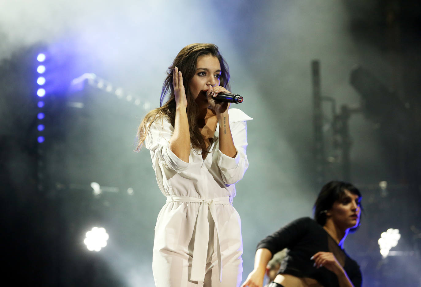 La cantante actuó en el escenario de la Losa ante un público totalmente entregado. 