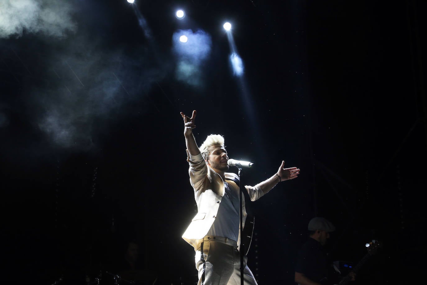 El cantante actuó en las Fiesta de San Mateo. 