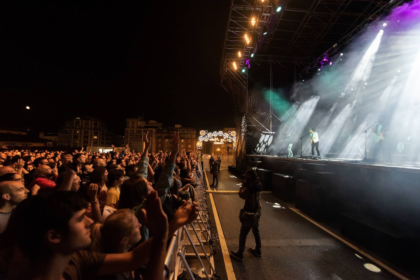 El grupo fue una de las atracciones musicales de este martes en los conciertos de San Mateo .
