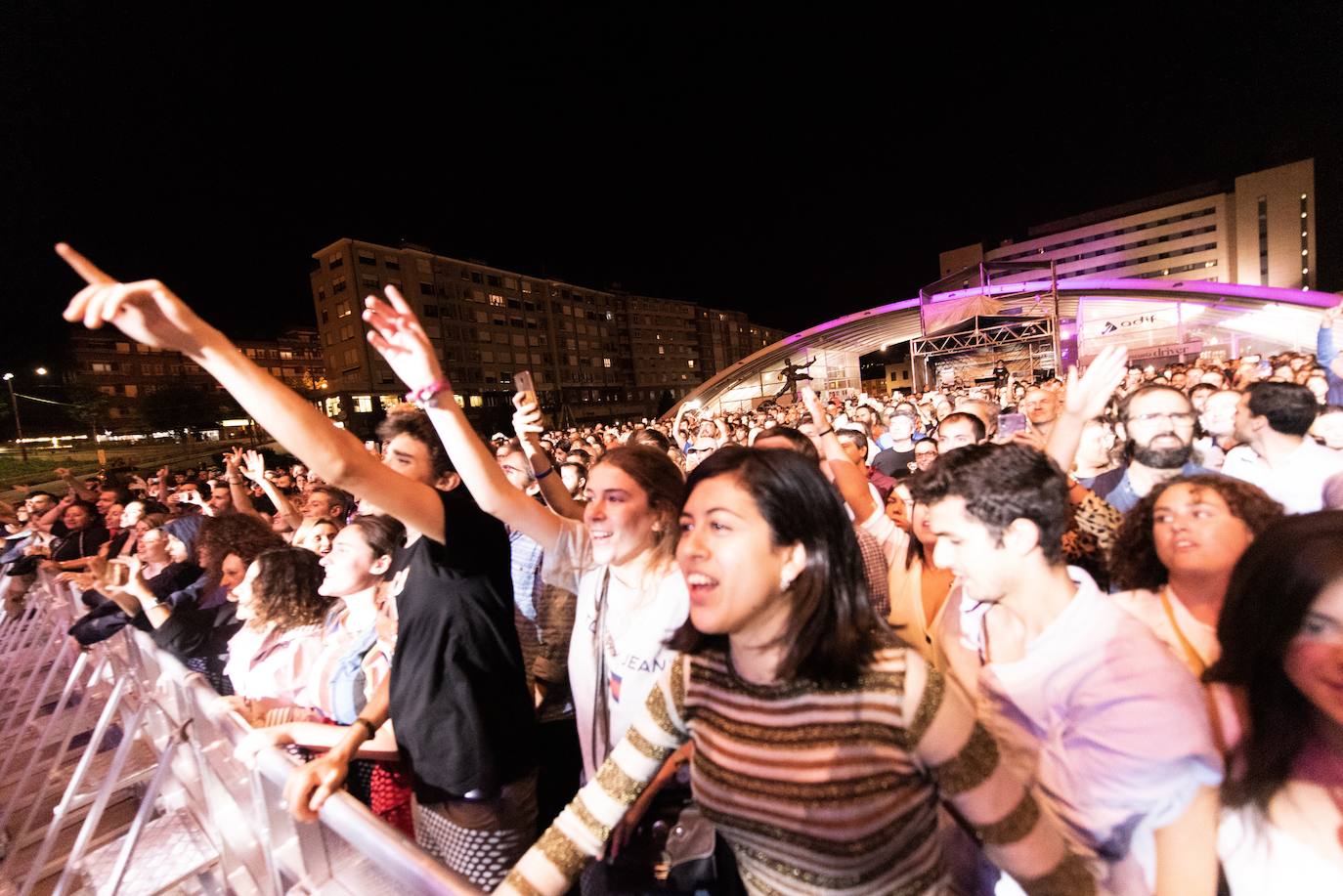 El grupo fue una de las atracciones musicales de este martes en los conciertos de San Mateo .