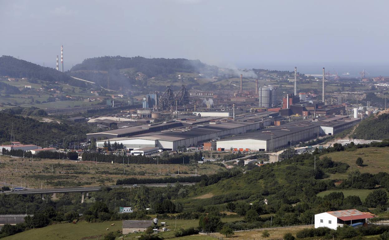 La factoria de Arcelor en Gijón.