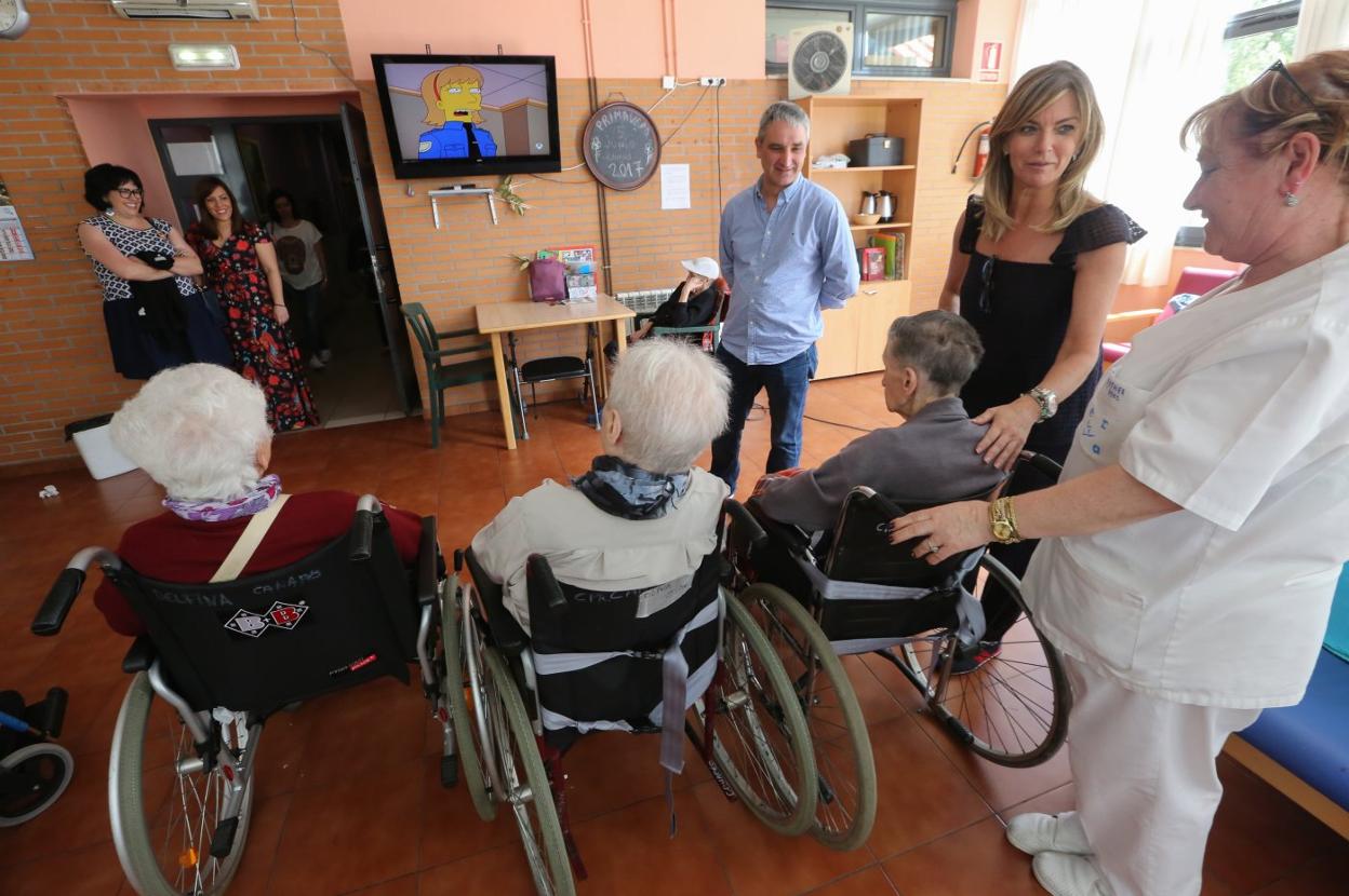 Mayores en la residencia de Los Canapés. 
