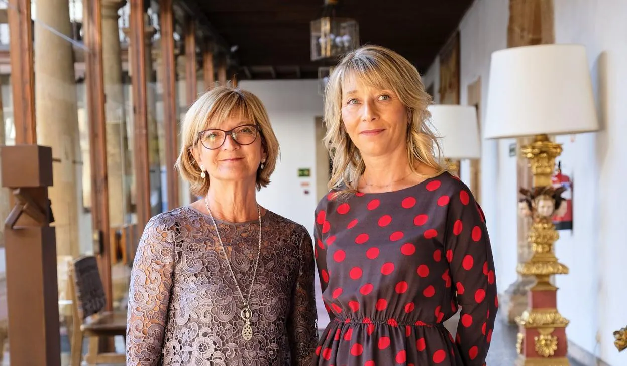 Carmen Cotarelo y Mónica Berdasco, usuarias del programa. 