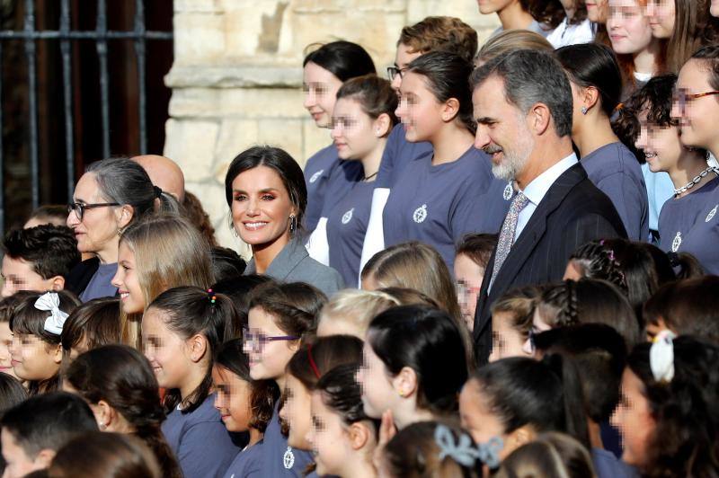 Doña Leonor llega a Oviedo en sus primeros Premios Princesa de Asturias. 