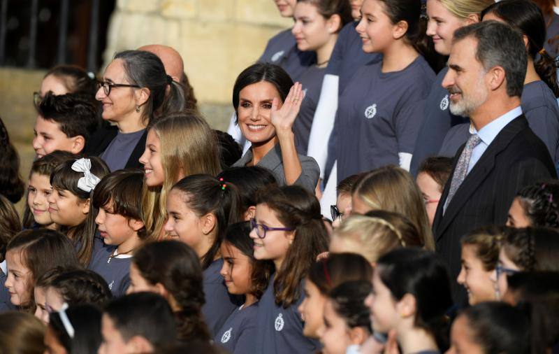 Doña Leonor llega a Oviedo en sus primeros Premios Princesa de Asturias. 